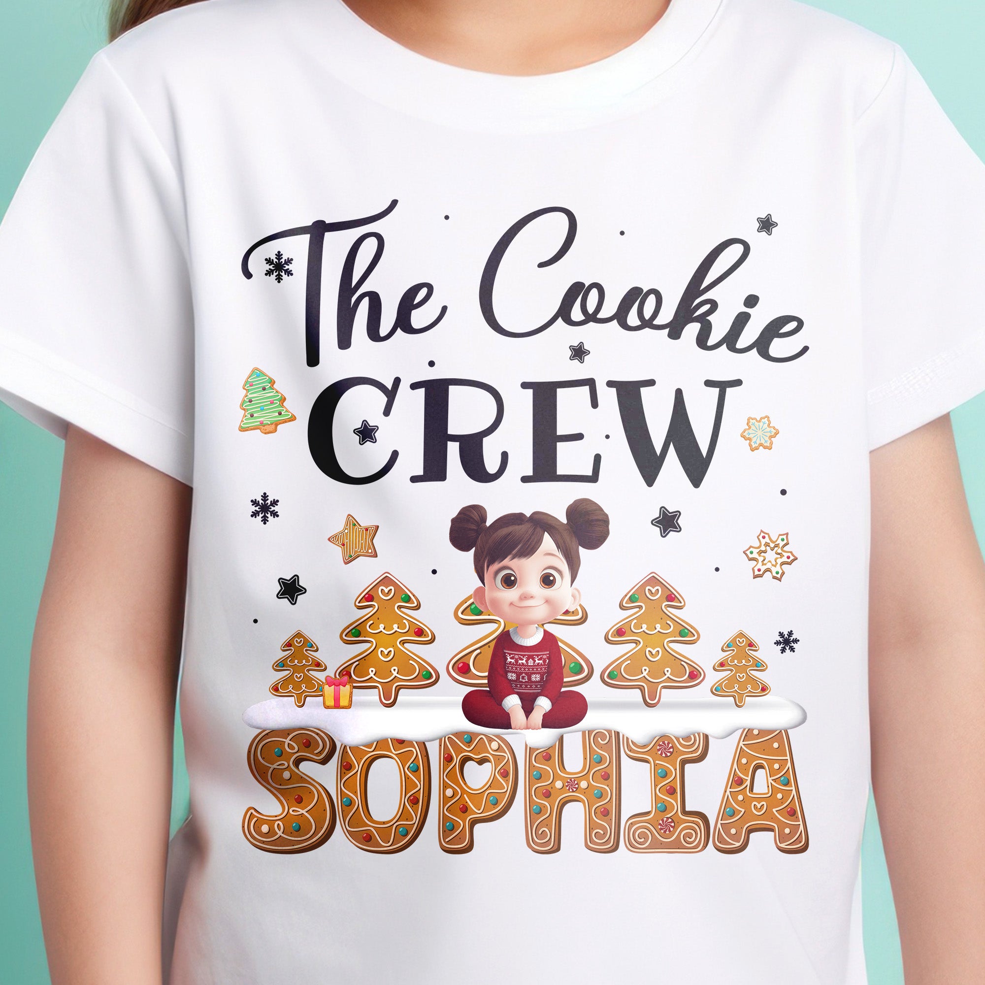 The Cookie Crew Matching Christmas Shirt For Family, Grandparents, Kids - Personalized Shirt