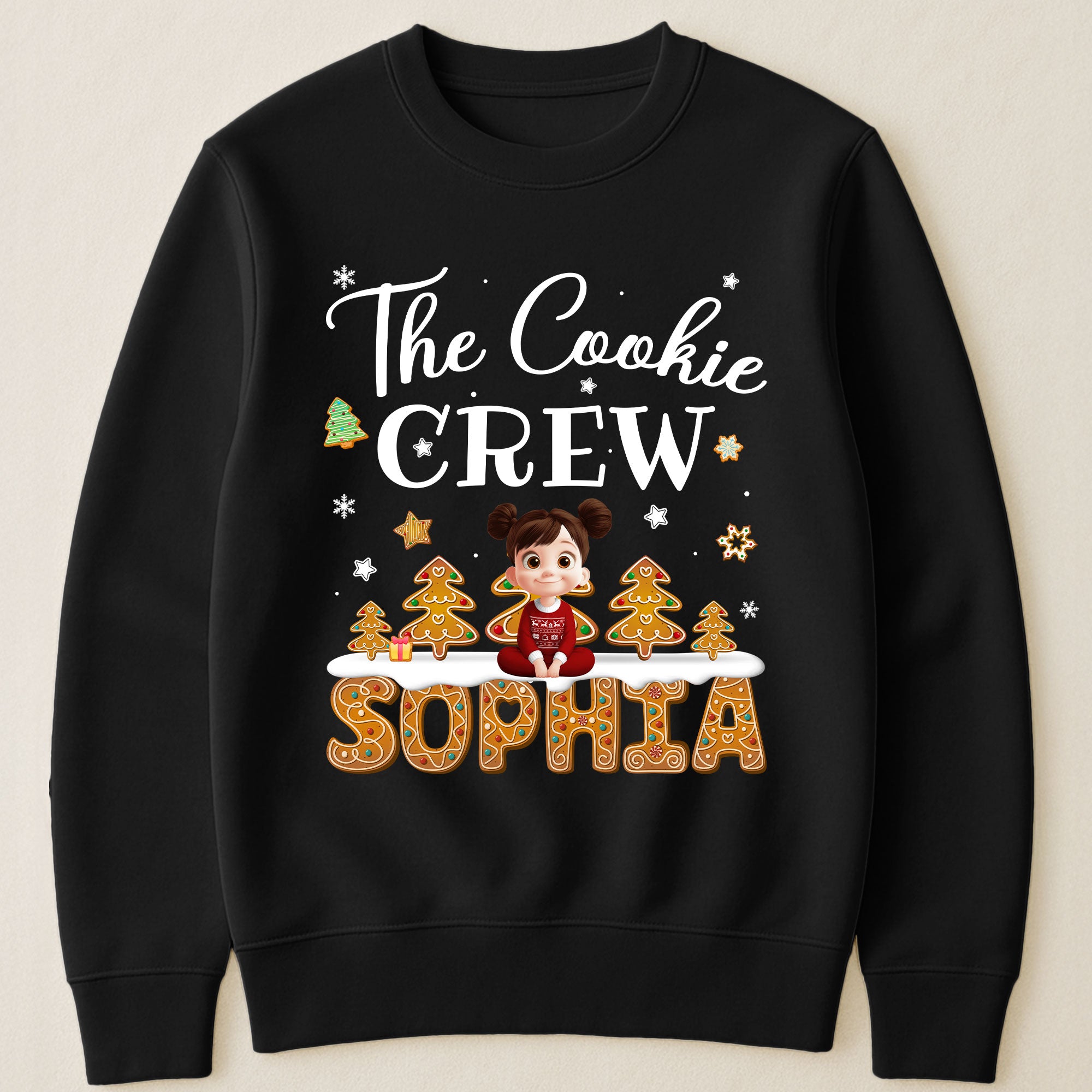 The Cookie Crew Matching Christmas Shirt For Family, Grandparents, Kids - Personalized Shirt