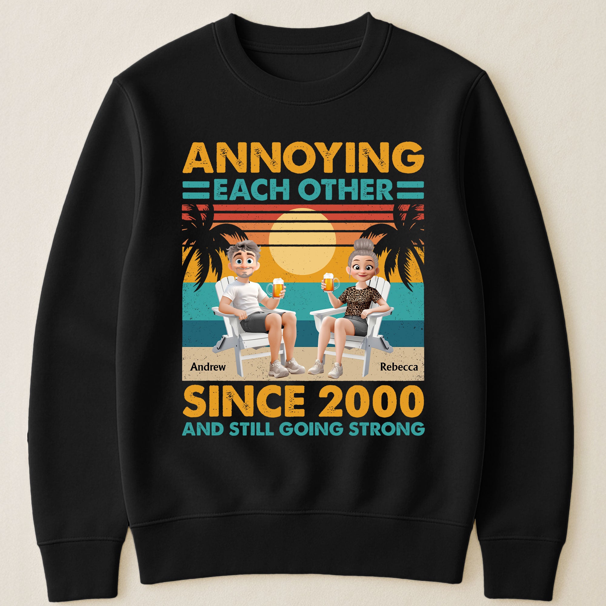 Annoying Each Other Since & Still Going Strong - Personalized Couple Matching Shirts