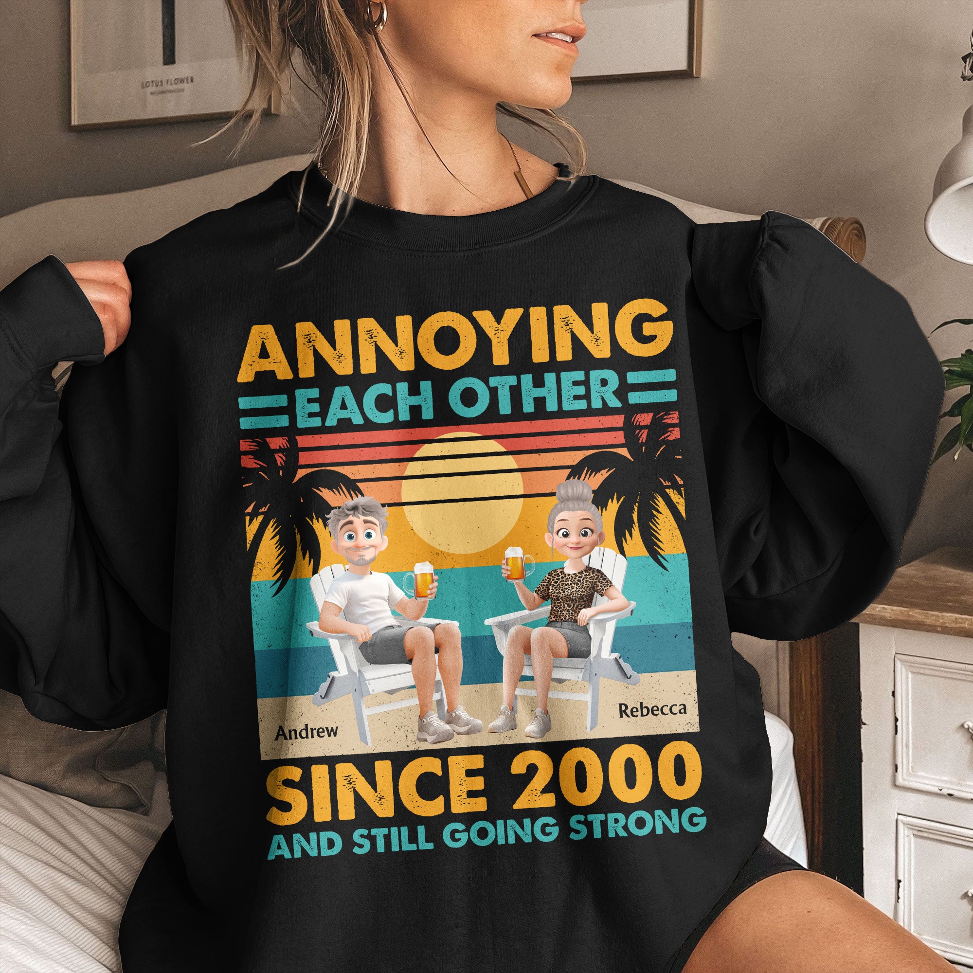 Annoying Each Other Since & Still Going Strong - Personalized Couple Matching Shirts