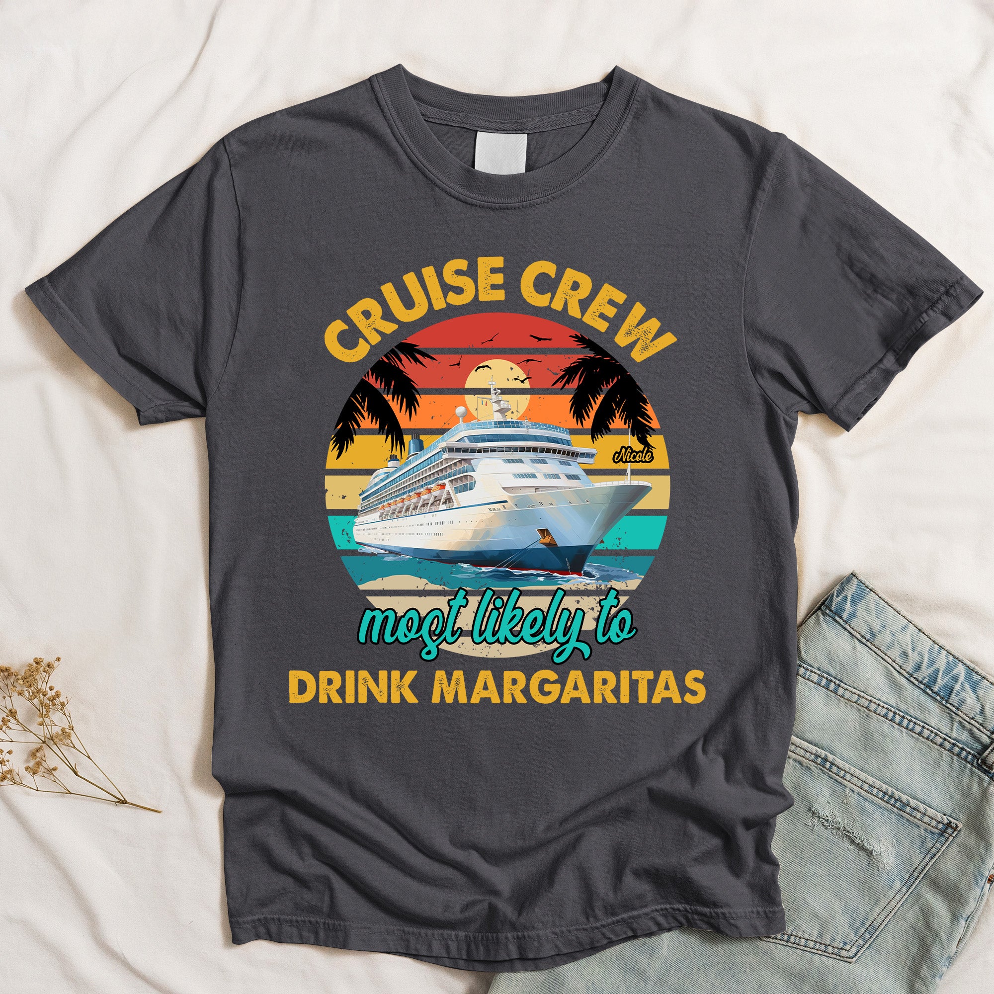 Family Cruise Crew Matching Shirts - Personalized Comfort Tee