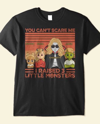 Mother Of Monster - Personalized Shirt - Halloween Gift For Mother - Family Of Monsters
