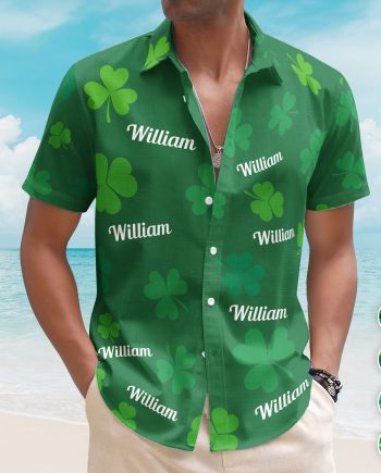 St.Patrick's Day Irish Shamrock Vintage Aloha Shirt - Custom Hawaiian Shirts